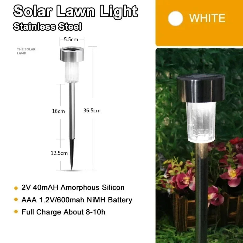 solar garden lights - product view 2