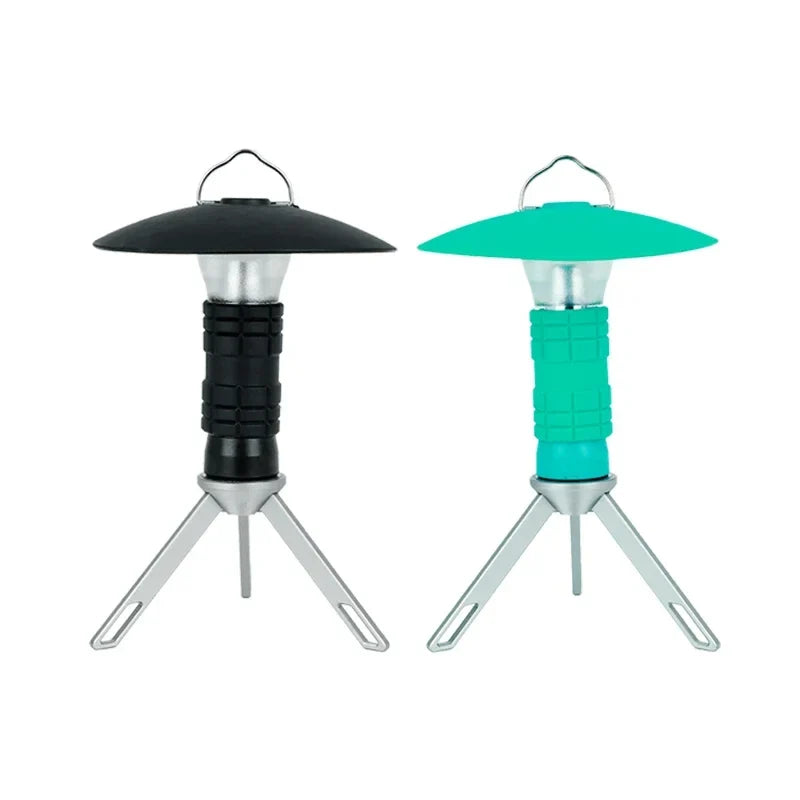 Rechargeable Camping Lantern, 100 Lumens, 3 Light Settings, 10W LED, Built-In Battery, Black or Green - product view 5