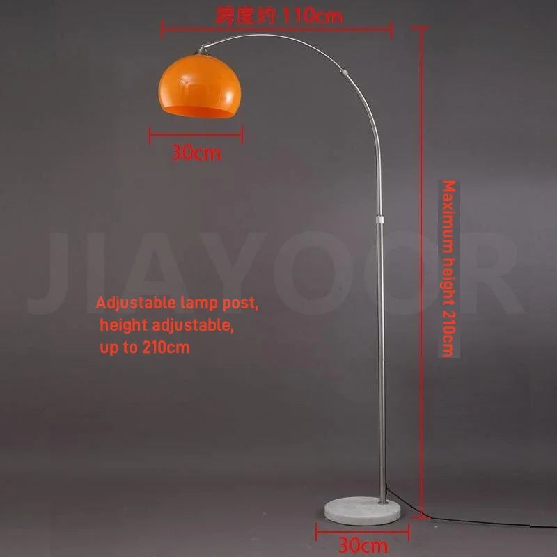 Modern LED Floor Lamp, Adjustable Height, 6–10W AC Lighting with Button Switch, Warm or 3-Color Light for Living Rooms - product view 4