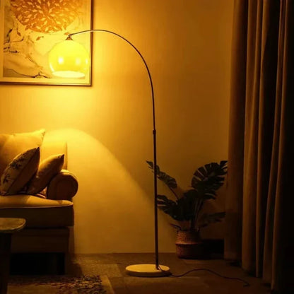 Modern LED Floor Lamp, Adjustable Height, 6–10W AC Lighting with Button Switch, Warm or 3-Color Light for Living Rooms - product view 6