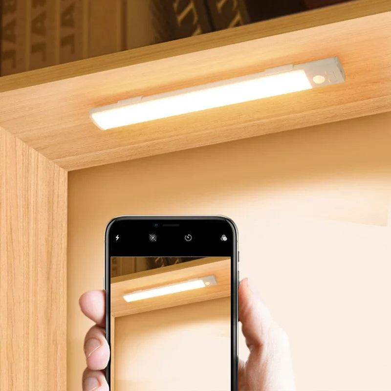 Wireless Rechargeable Cabinet Light with Motion Sensor, Self-Contained LED Night Lamp for Closet, Kitchen and Wardrobe - product view 6