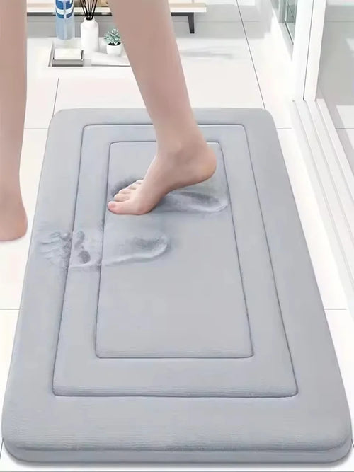 Memory Foam Bath Mat, Super Absorbent Non-Slip Polyester Microfiber Rug, Machine Washable, Multiple Sizes for Bathroom - product view 1