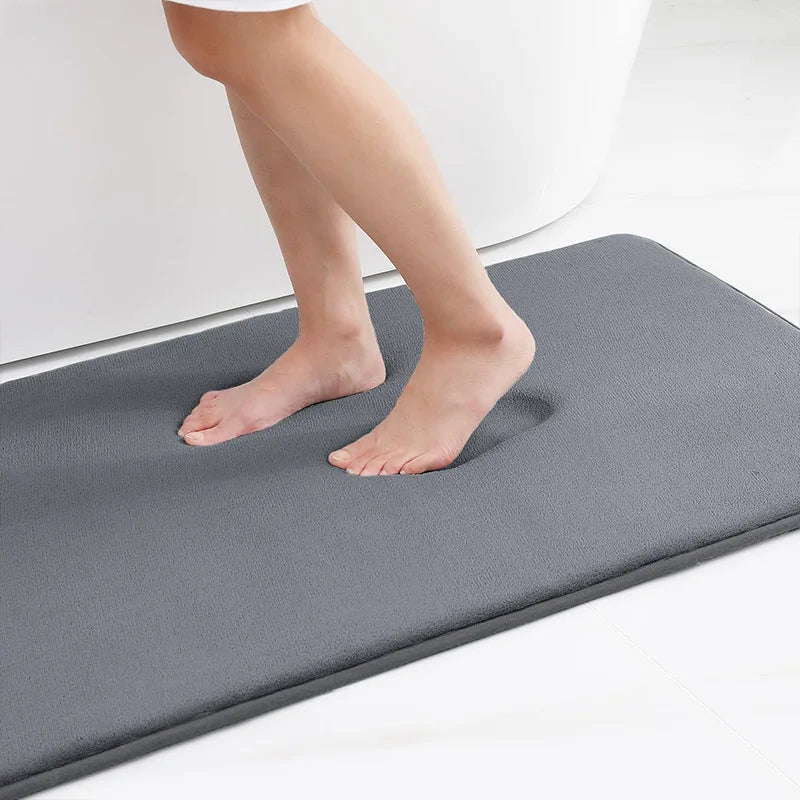 Memory Foam Bath Mat, Super Absorbent Non-Slip Polyester Microfiber Rug, Machine Washable, Multiple Sizes for Bathroom - product view 3