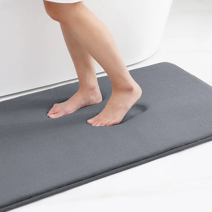 Memory Foam Bath Mat, Super Absorbent Non-Slip Polyester Microfiber Rug, Machine Washable, Multiple Sizes for Bathroom - product view 3
