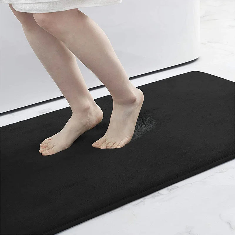 Memory Foam Bath Mat, Super Absorbent Non-Slip Polyester Microfiber Rug, Machine Washable, Multiple Sizes for Bathroom - product view 4
