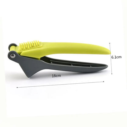 Stainless Garlic Press, Handheld Garlic Crusher and Mincer with Stainless Steel Blade for Home Cooking Preparation - product view 6