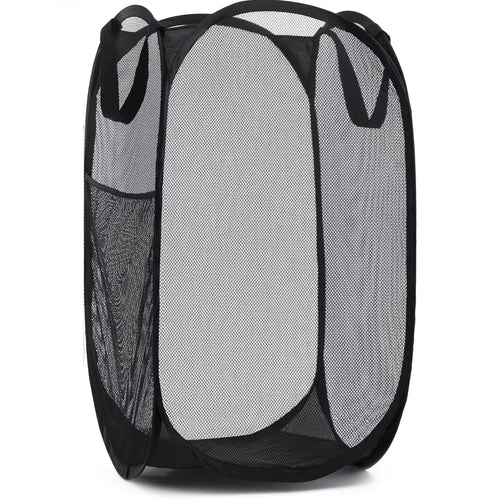 Foldable Mesh Laundry Basket, Portable Lightweight Pop-Up Hamper, Ventilated Design, 1- or 2-Pack Options for Home and Travel - product view 1