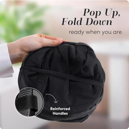 Foldable Mesh Laundry Basket, Portable Lightweight Pop-Up Hamper, Ventilated Design, 1- or 2-Pack Options for Home and Travel - product view 5