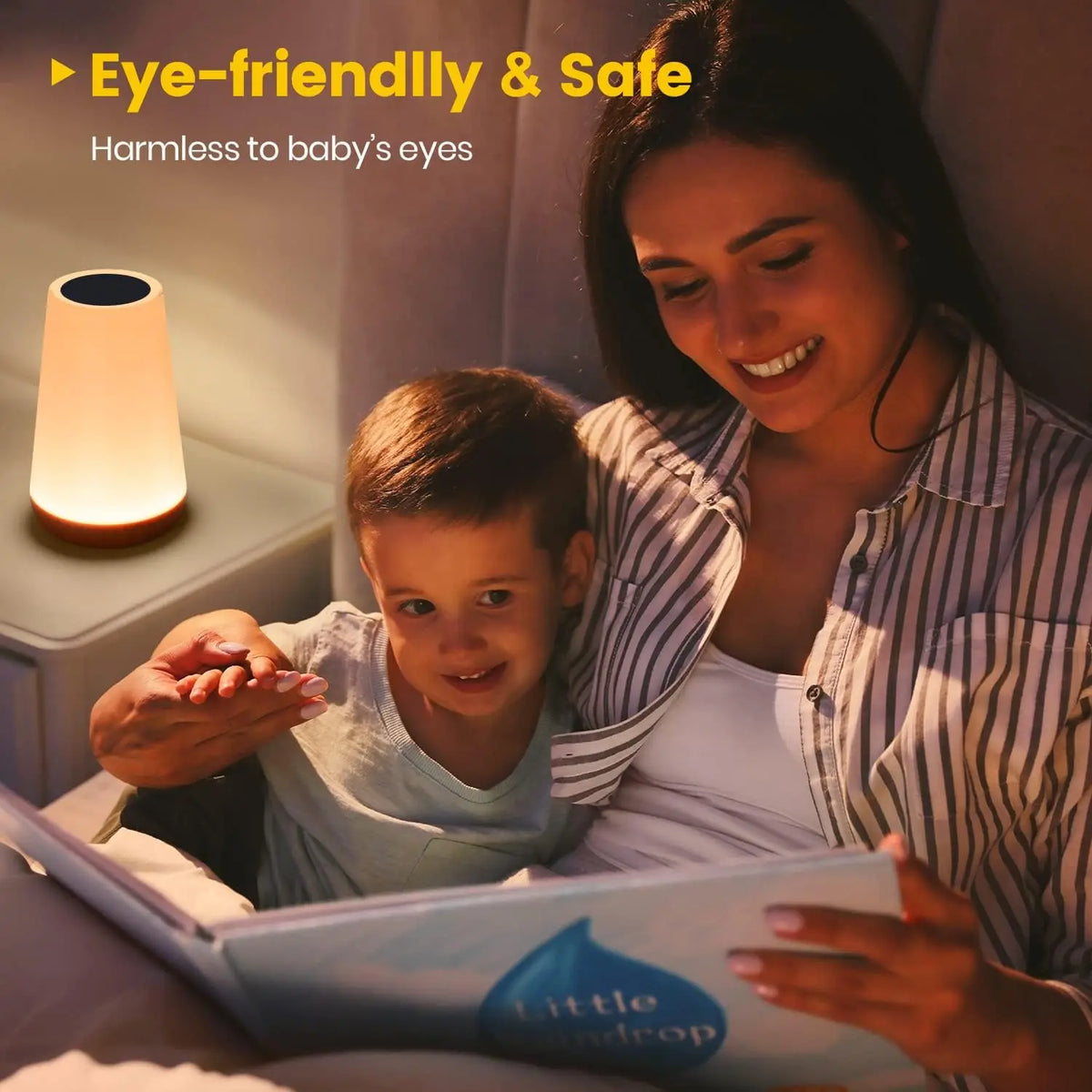 Rechargeable Table Lamp, 13 Colors, 5 Brightness Levels, 3 Modes, Touch and Remote Control, USB Charging, Timer for Bedside Use - product view 5