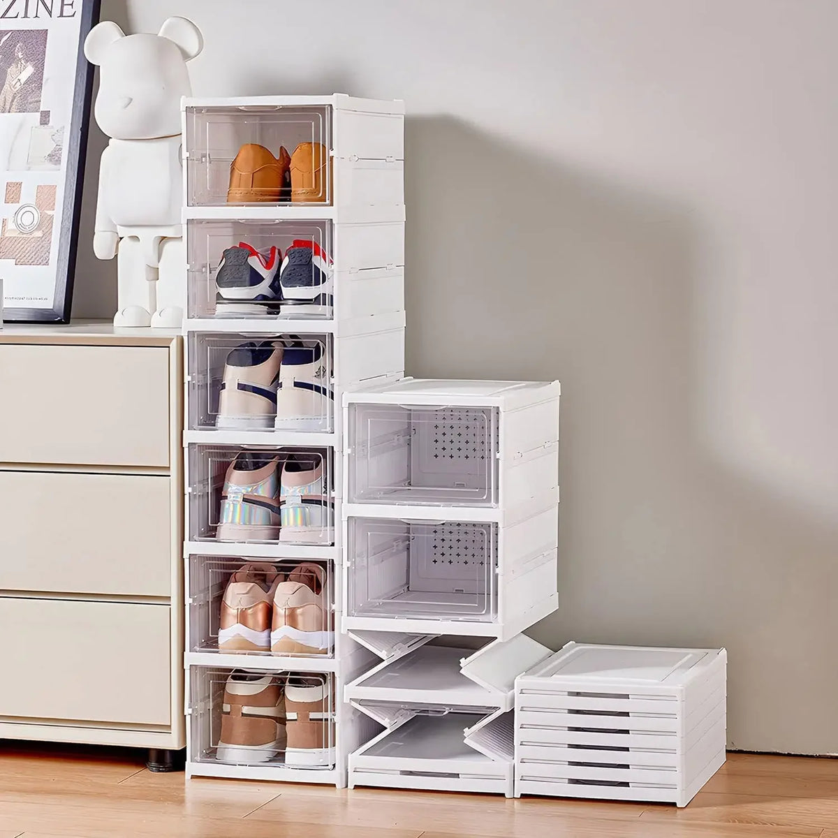 stackable shoe storage box - product view 4