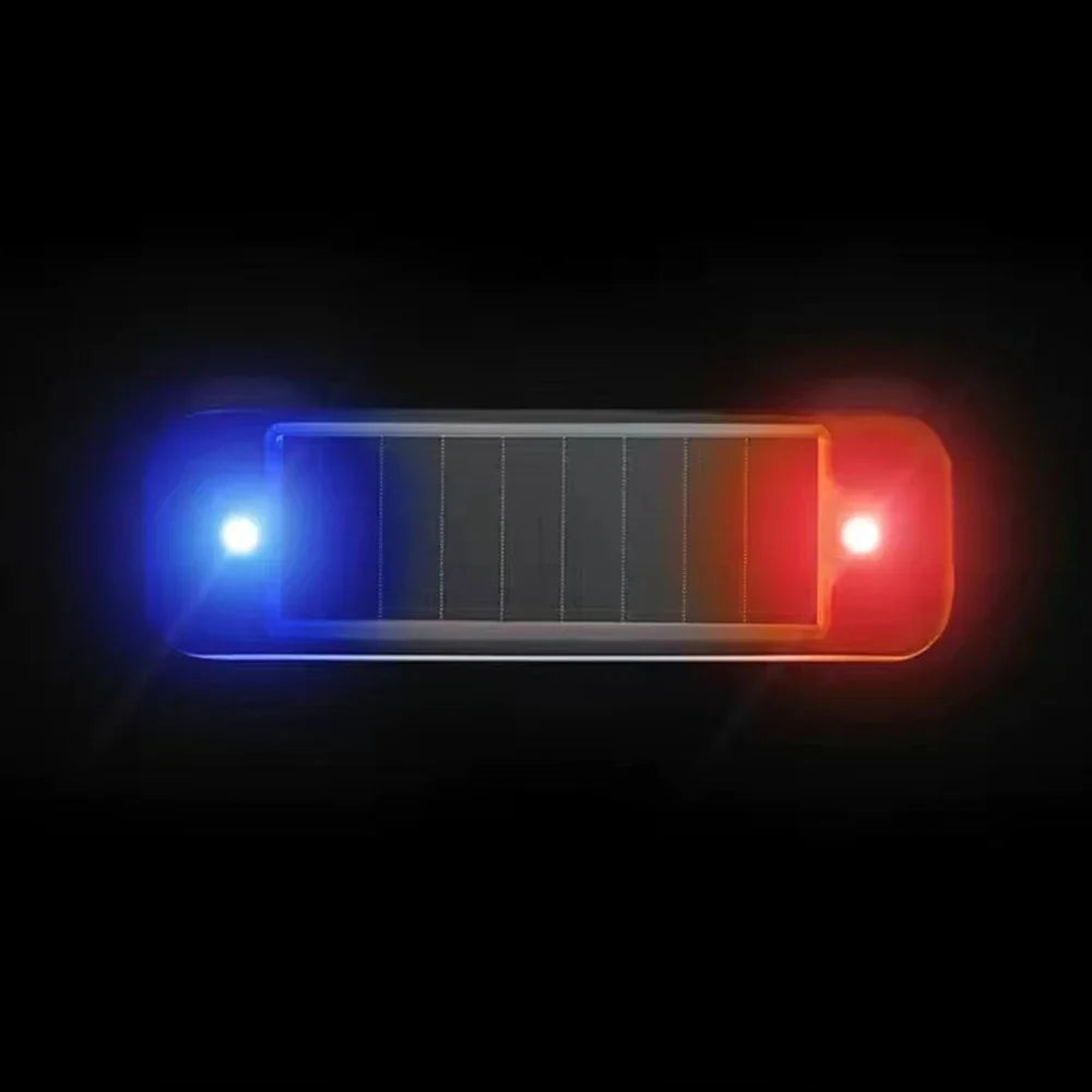 Solar Security Warning Light, Wireless Simulated Alarm LED with Self-Contained Setup, Yellow, Red, Blue or Green, 1/3/5/10-Pack - product view 2