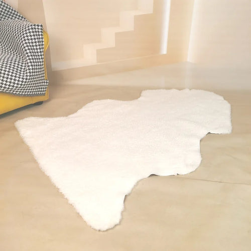 Curly-Hair Floor Rug, Solid Modern Minimalist Indoor Mat with Anti-Slip Feature, 60 x 90, 60 x 100 or 60 x 110 cm - product view 1