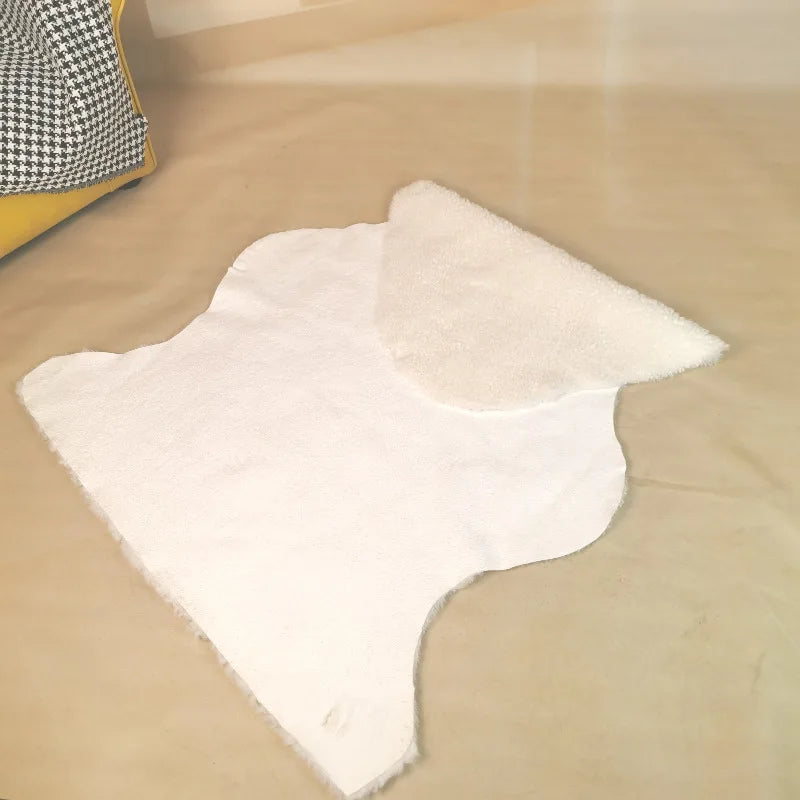 Curly-Hair Floor Rug, Solid Modern Minimalist Indoor Mat with Anti-Slip Feature, 60 x 90, 60 x 100 or 60 x 110 cm - product view 4