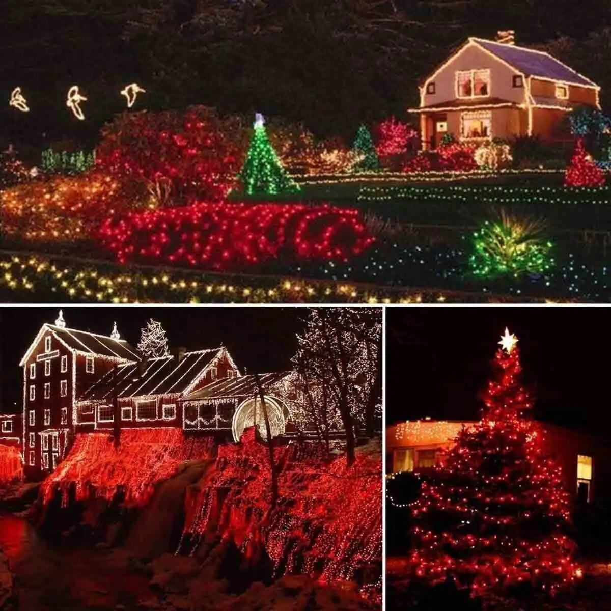 Solar String Lights, 8 Lighting Modes, 300 LED Option, 1200 mAh Battery, Indoor Outdoor Garden and Patio Decor - product view 5