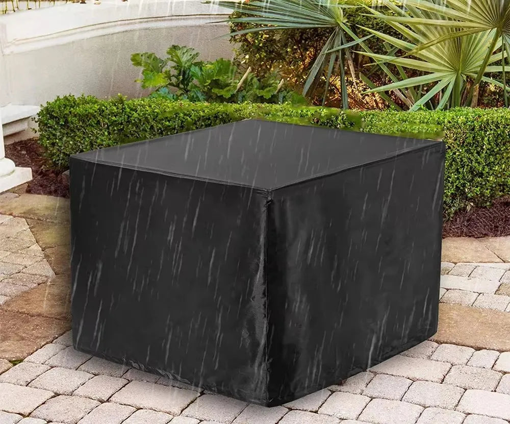Patio Furniture Cover, Polyester Outdoor Chair, Sofa and Table Protector, Silver or Black, 9 Size Options - product view 5