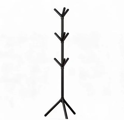 Freestanding Garment Rack, Tree-Branch Coat Stand with Multiple Hooks, Movable Entryway Clothes Organizer, Black or White - product view 2