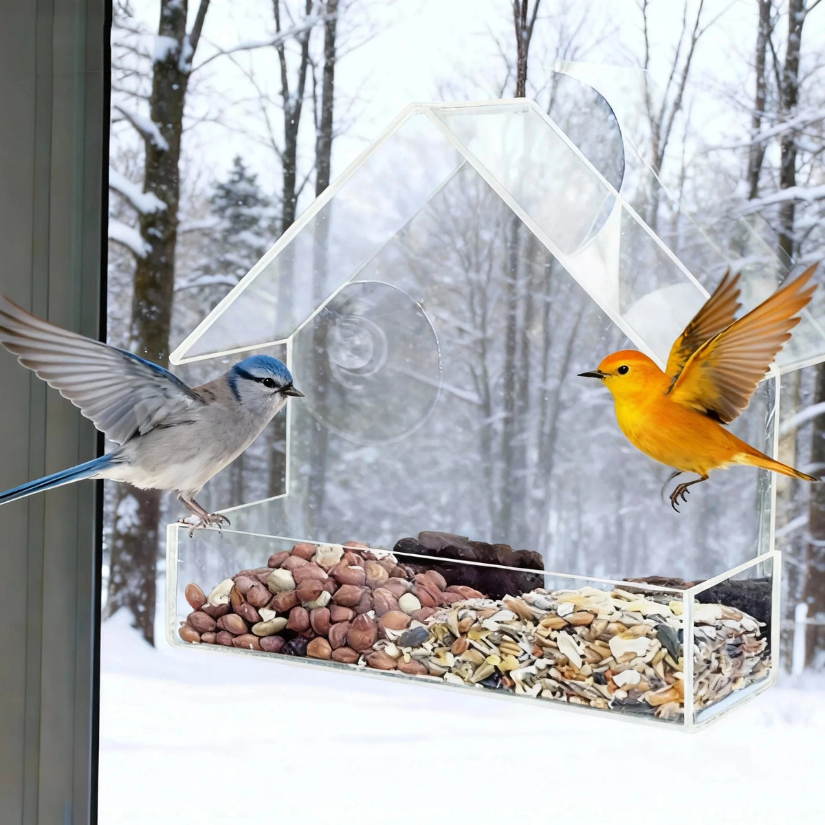 bird feeder window mount - product view 3
