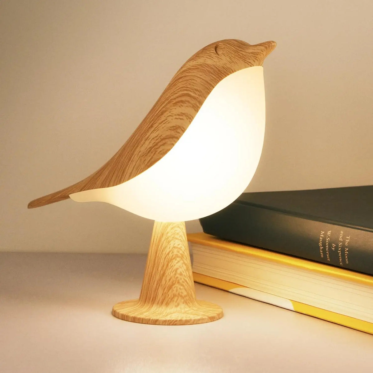 Rechargeable LED Bird Table Lamp, Touch-Control Night Light with ABS Body, 5V Power and Included Bulb for Holiday Décor - product view 1