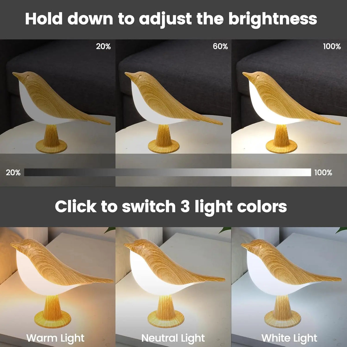 rechargeable table lamp - product view 5