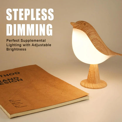 Rechargeable LED Bird Table Lamp, Touch-Control Night Light with ABS Body, 5V Power and Included Bulb for Holiday Décor - product view 6