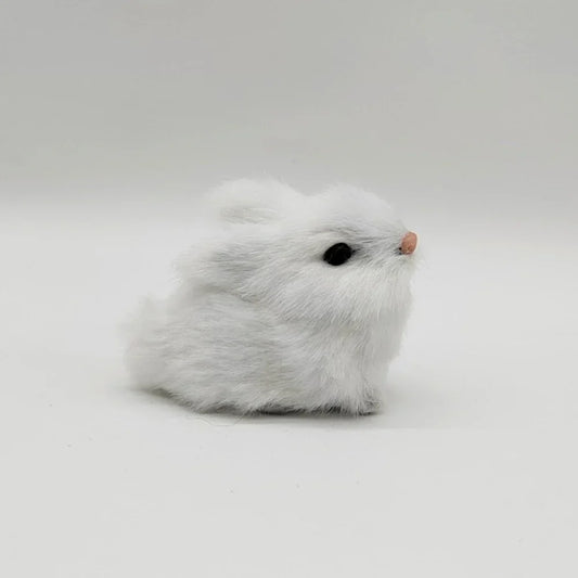 Easter Rabbit Decoration, Lifelike Plush Simulation Figure, Plastic Shell, Multiple Sizes and Colors for Tabletop Displays - product view 1