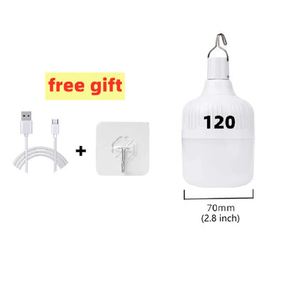 Rechargeable LED Camping Lantern, USB Powered, High-Low-Flashing Modes, Portable Emergency Light with 80W-450W Options - product view 4
