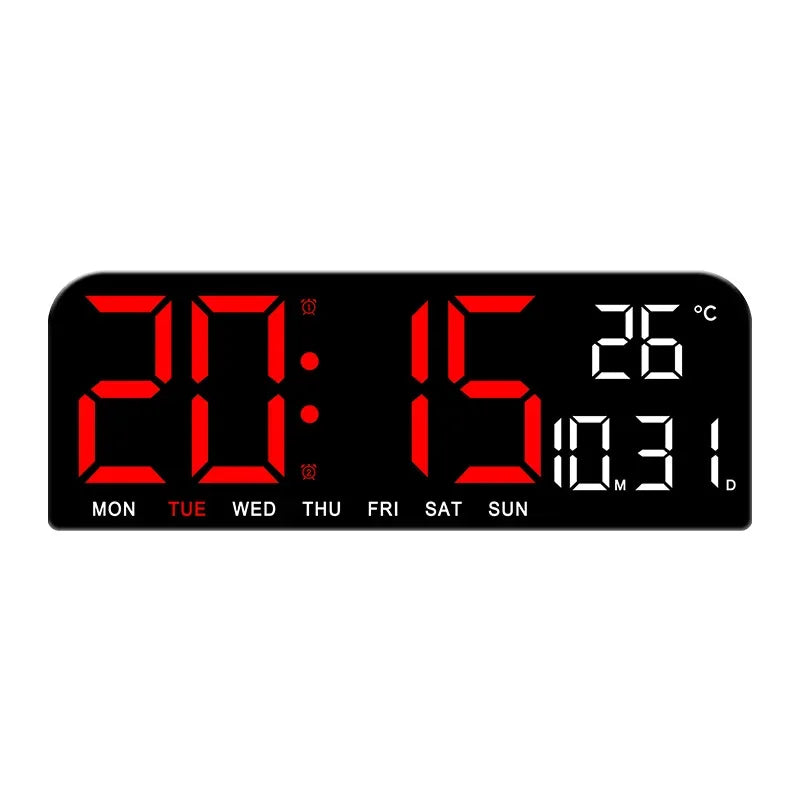 digital wall clock - product view 1