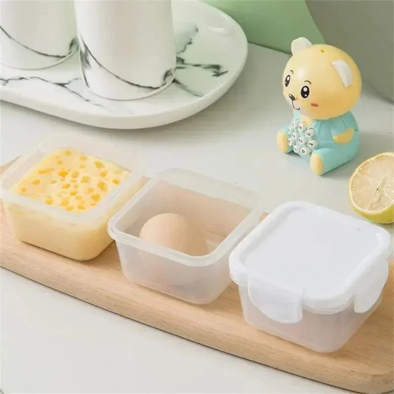 4-Piece Mini Food Storage Containers, 60 ml Airtight Leakproof Lidded Bowls for Condiments, Sauces and Freezer Use - product view 5