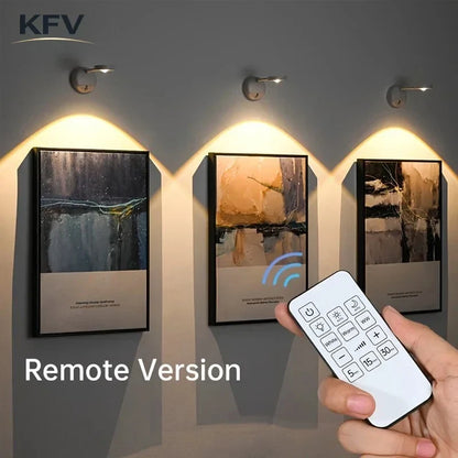 Rechargeable LED Sensor Wall Light, USB-C Charging, Remote Dimming, 3 m Motion Detection, 25-Second Auto-Off, 1200 or 2000 mAh - product view 3