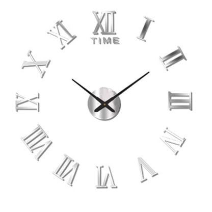 DIY Acrylic Wall Clock, Circular Frameless 3D Mirror Design, Silent Mute Feature, 37 or 47 Inch Size Options - product view 6