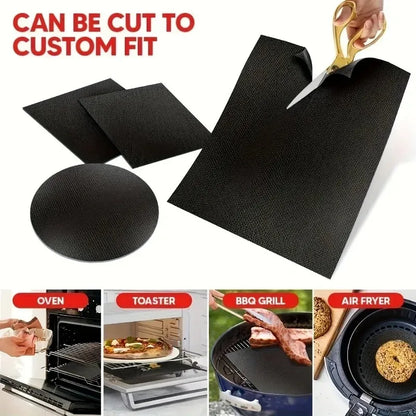 Reusable Silicone Baking Mat Set, 2 Non-Stick Oven Liners, 33 x 40 cm Heat-Resistant Mats for Oven, Air Fryer and Grill - product view 2