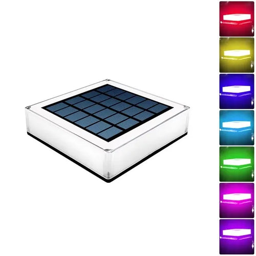 Solar Post Cap Light, LED Garden Column Lamp, 7 Colors or 3 Color Temperatures, 2000mAh Battery, 1- or 4-Pack - product view 1