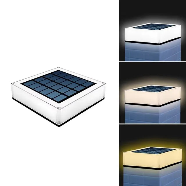 solar post cap light - product view 2