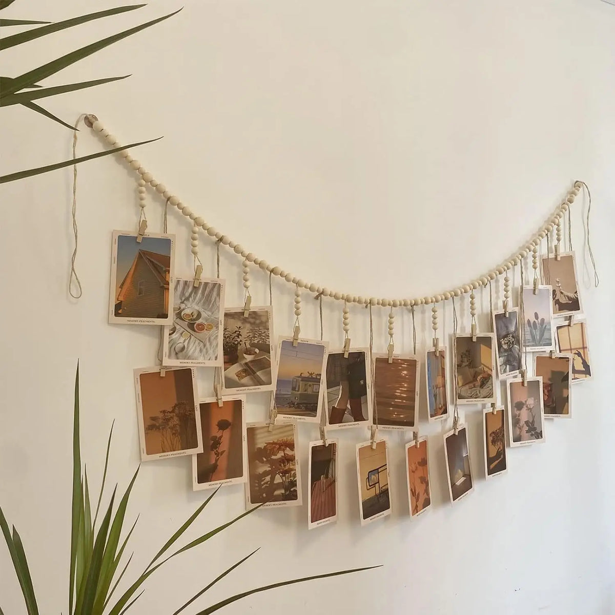 wood bead garland - product view 6