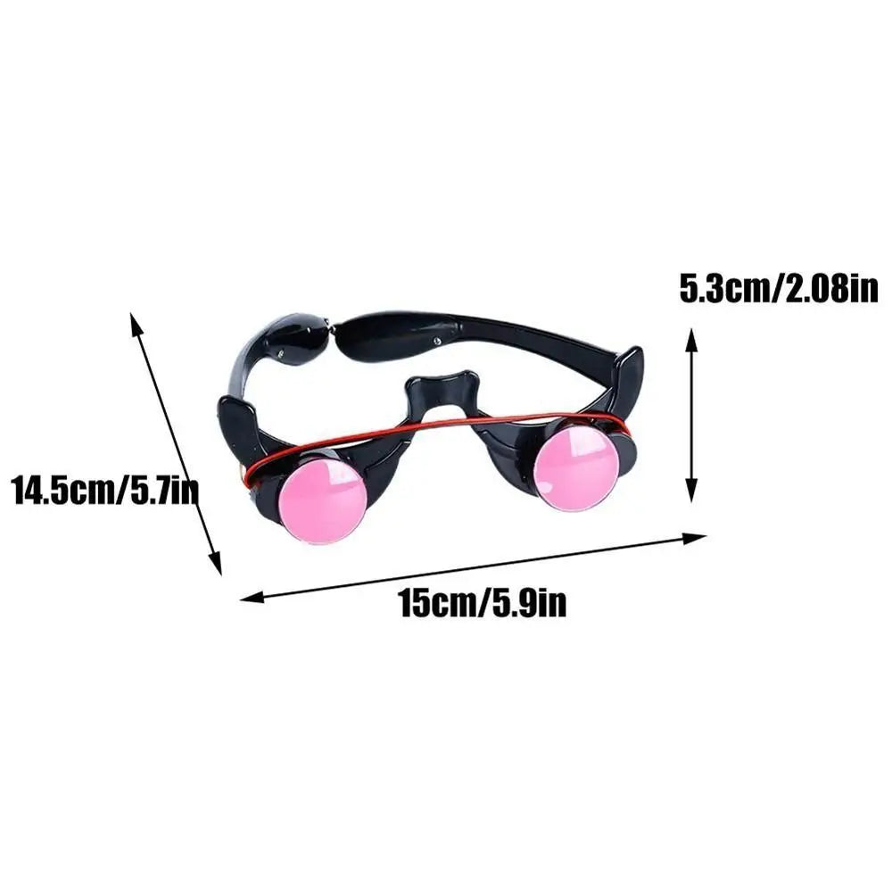 Halloween Red Eye Glasses Prop, Press-Button Light-Up Design, Plastic Costume Accessory for Parties and Cosplay - product view 6