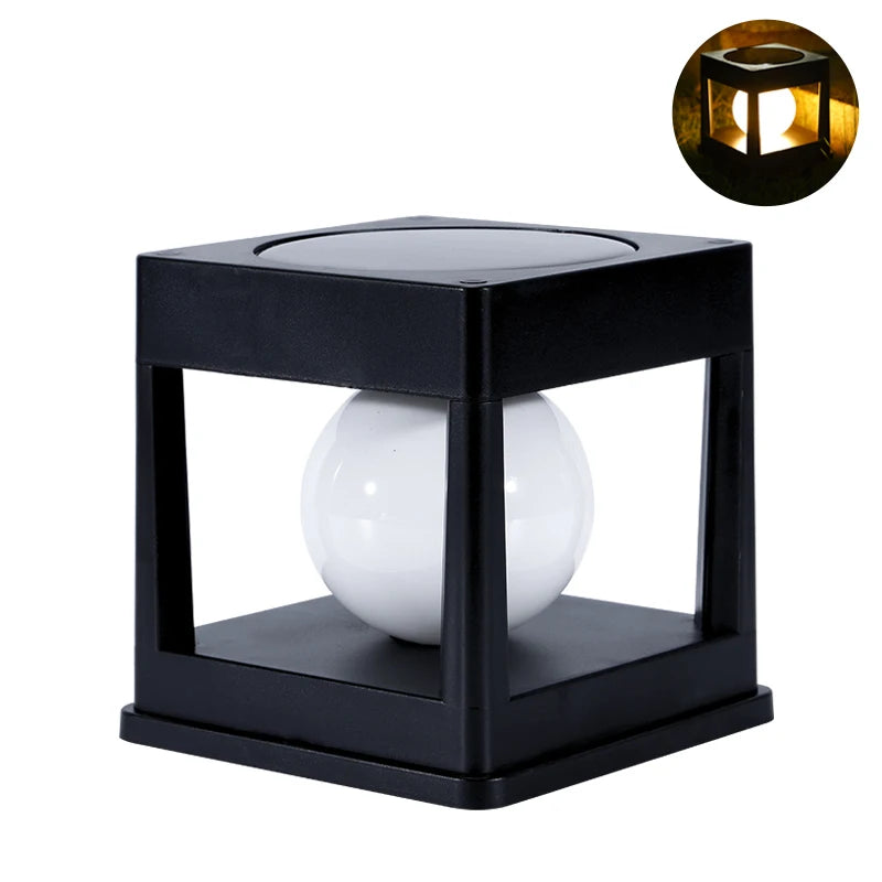 solar post cap light - product view 2
