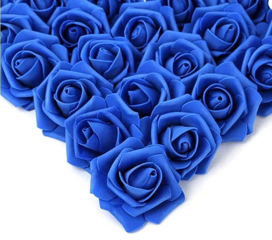 Artificial Foam Rose Heads, 7.6 cm Decorative Flower Accents in 10, 20, 50 or 100 Pieces for Crafts and Events - product view 1