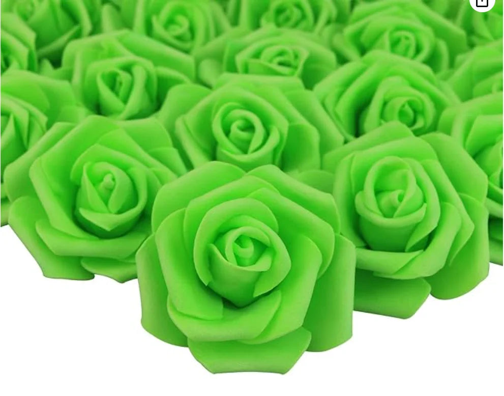 Artificial Foam Rose Heads, 7.6 cm Decorative Flower Accents in 10, 20, 50 or 100 Pieces for Crafts and Events - product view 6