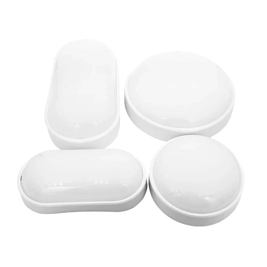 Outdoor LED Wall Lamp, Round or Oval Surface-Mounted Light, 16W or 20W, AC 85-265V, Contemporary ABS Fixture for Garden and Porch - product view 1
