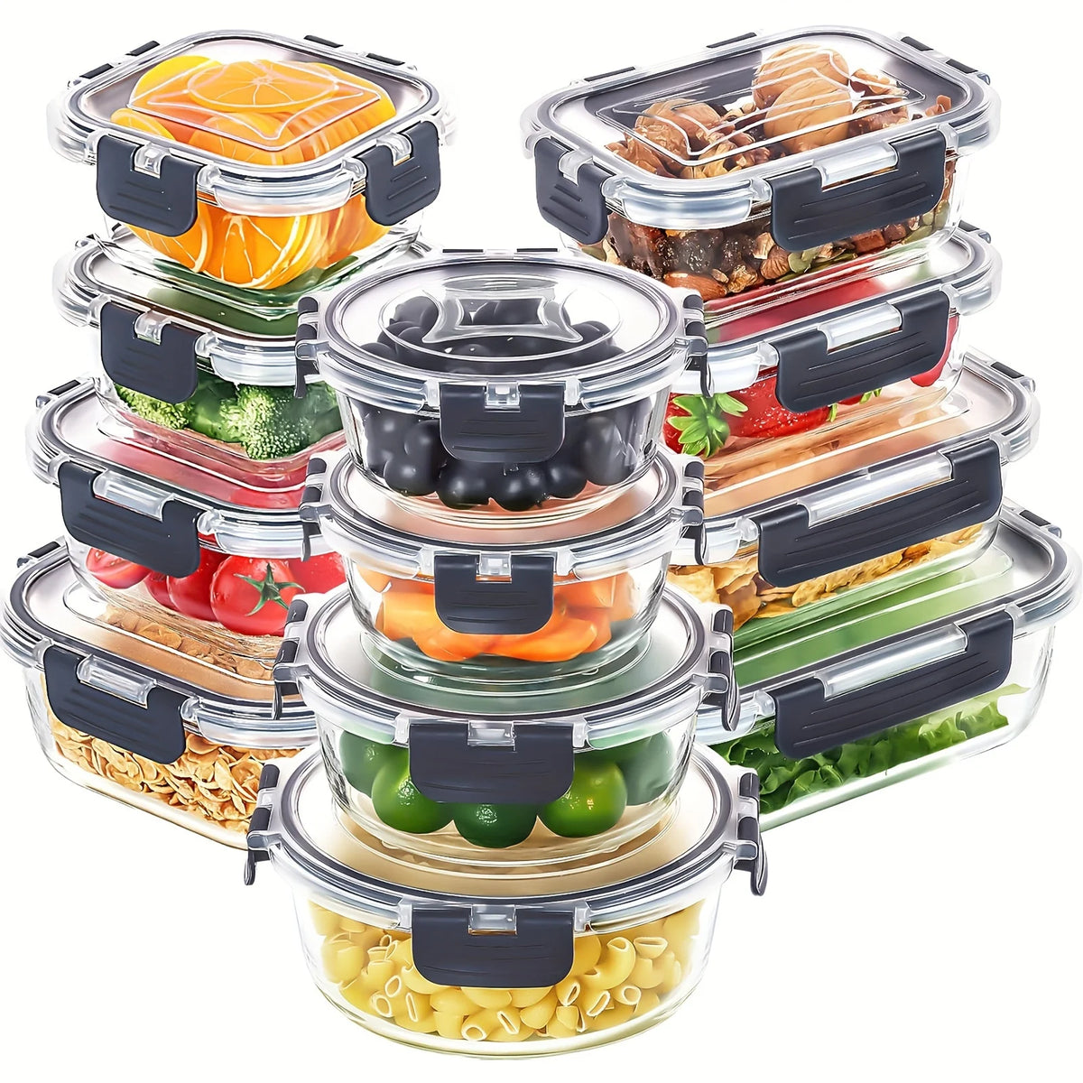 glass food containers - product view 1