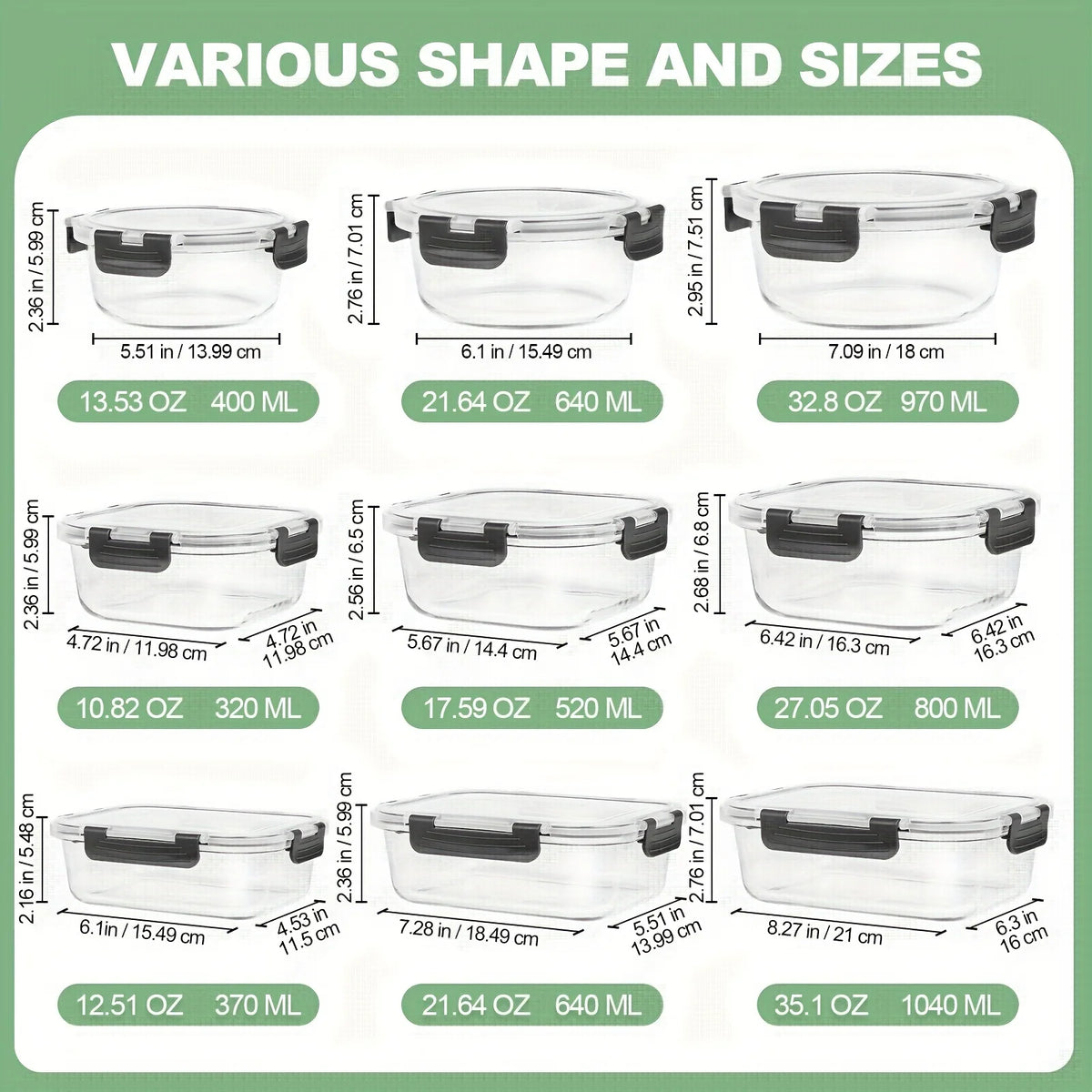 glass food containers - product view 3