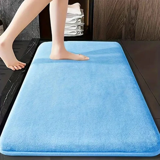 Non-Slip Absorbent Bath Mat, Quick-Drying Suede Bathroom Floor and Door Mat, 40x60 to 60x90 cm, 10 Colors - product view 1