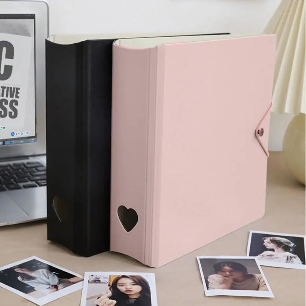 A5 Photo Album Binder, PP Photocard Storage Folder with 25 Inserts, 21×20.5 cm Cover, Purple, White, Black or Pink - product view 5