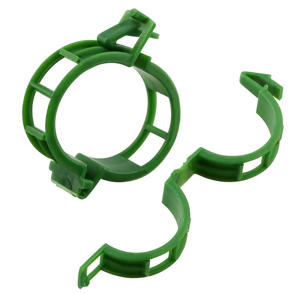 Plant Support Clips, Reusable Green Plastic Buckle Clips for Tomato Vines, Trellis, Stakes and Climbing Plants - product view 1