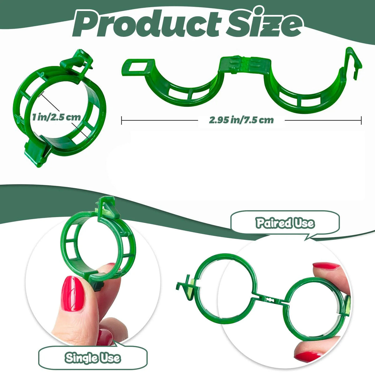 plant support clips - product view 4