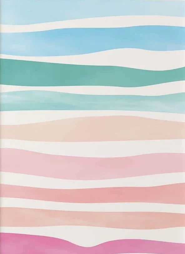 Coastal Gallery Wall Art, Modern Vertical Rectangle Canvas Poster, Unframed Spray-Painted Print in Five Sizes - product view 5