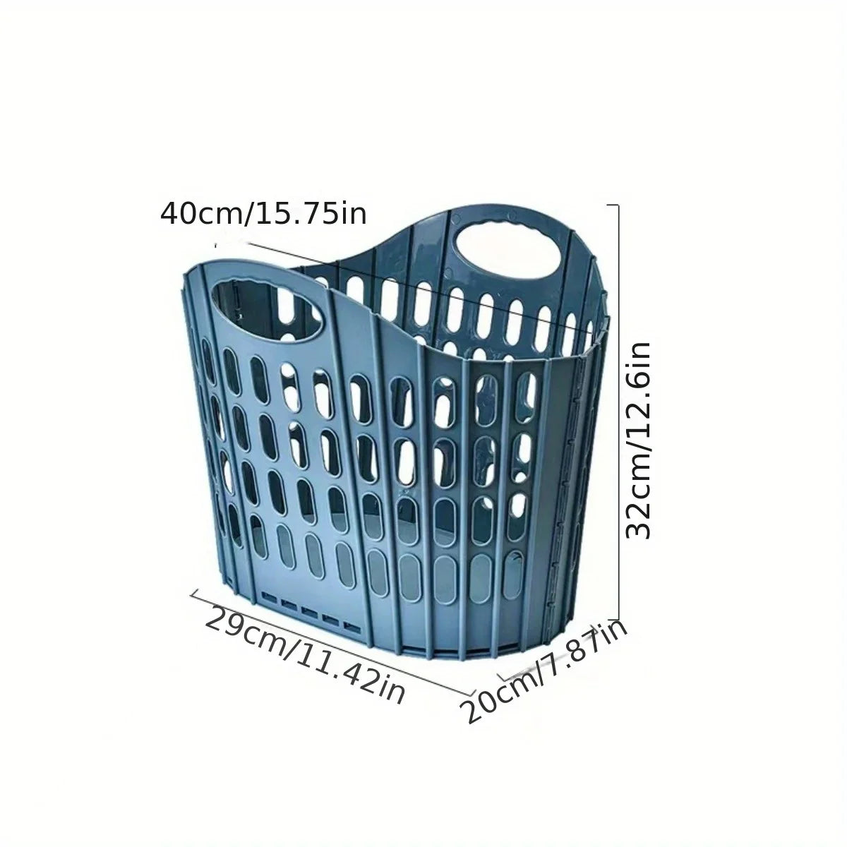 Foldable Laundry Basket, Multiple-Use Acrylic Hamper, Portable Clothes Organizer for Bathroom, Bedroom and Home - product view 1