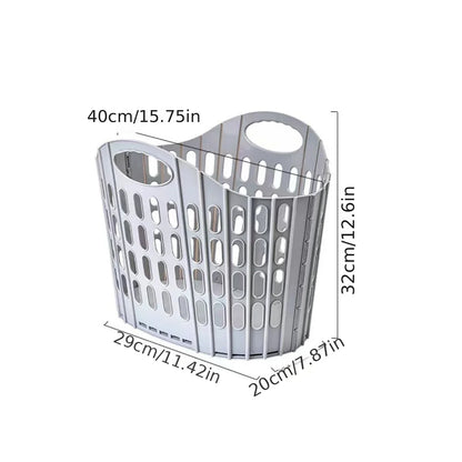 Foldable Laundry Basket, Multiple-Use Acrylic Hamper, Portable Clothes Organizer for Bathroom, Bedroom and Home - product view 2