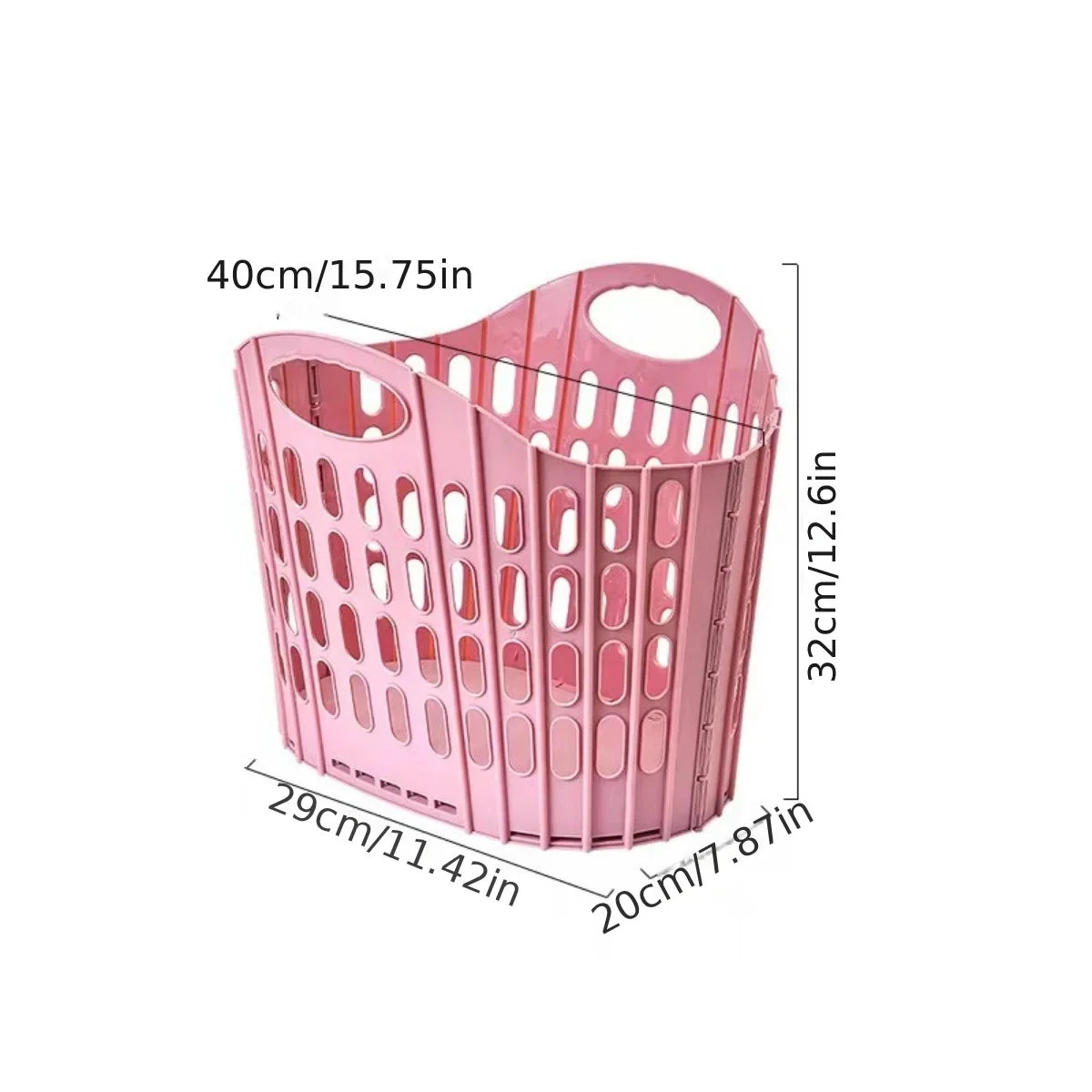 Foldable Laundry Basket, Multiple-Use Acrylic Hamper, Portable Clothes Organizer for Bathroom, Bedroom and Home - product view 3