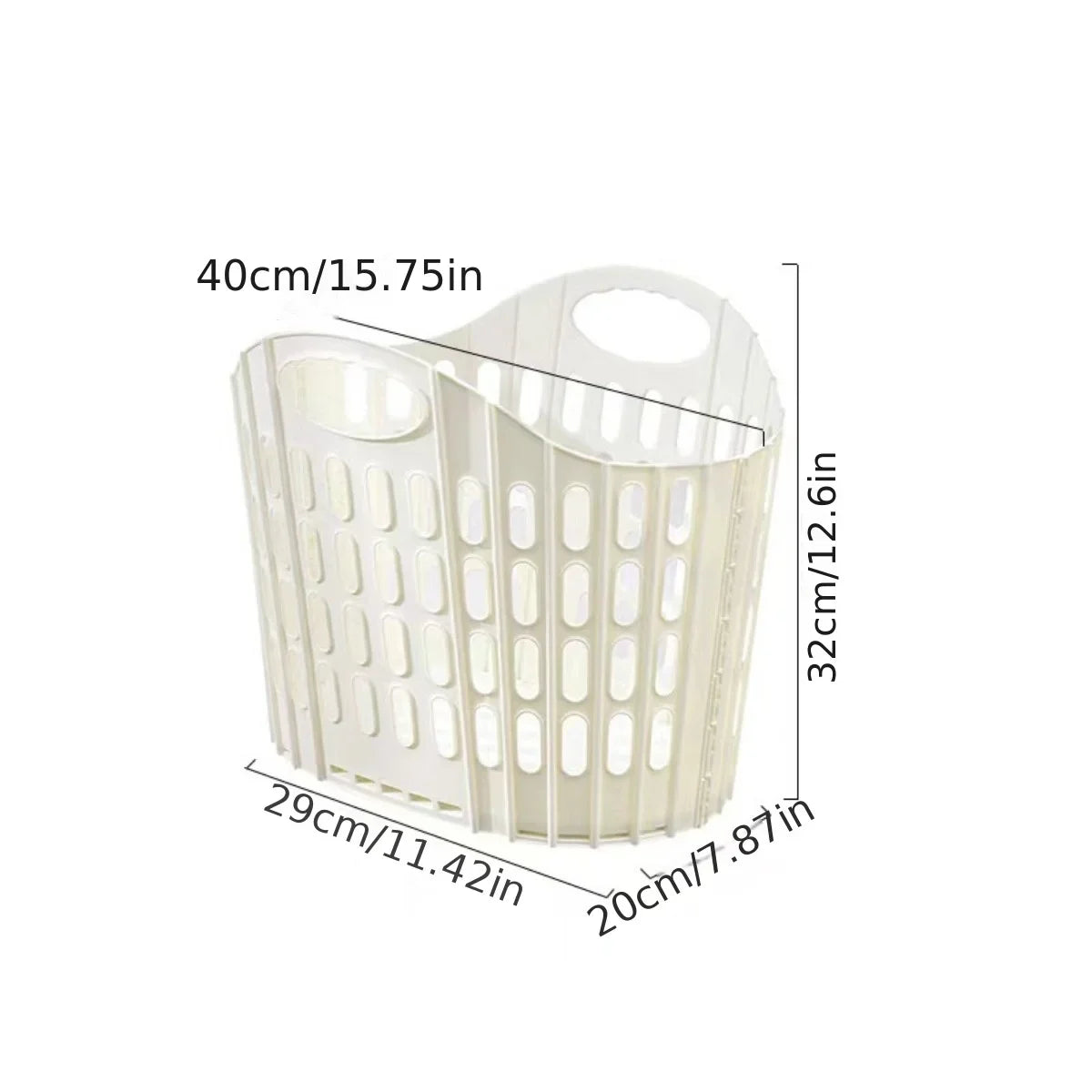 Foldable Laundry Basket, Multiple-Use Acrylic Hamper, Portable Clothes Organizer for Bathroom, Bedroom and Home - product view 4